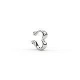 Chubby Swirly Ear Cuff in Sterling Silver