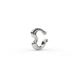 Open Heart Ear Cuff in Sterling Silver