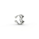 Heartbeat Ear Cuff in Sterling Silver