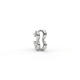 Heartbeat Ear Cuff in Sterling Silver