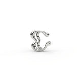 Heartbeat Ear Cuff in Sterling Silver