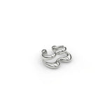 Heartbeat Ear Cuff in Sterling Silver