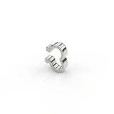 Chunky Milgrain Ear Cuff in Sterling Silver