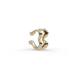 Heartbeat Ear Cuff in 18ct Yellow Gold