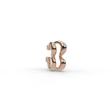 Heartbeat Ear Cuff in 18ct Rose Gold